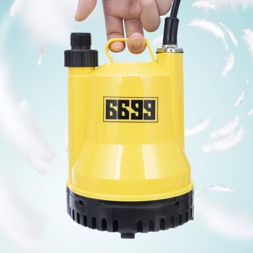 Submersible Water Pump 1/4 HP 1600GPH Thermoplastic Utility Pump Electric Portable Transfer Water Pump with 10-Foot Cord for Pool Tub Garden Pond