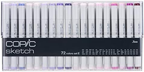 Copic Sketch, Ultra-blendable Alcohol Markers, 72pc Set B