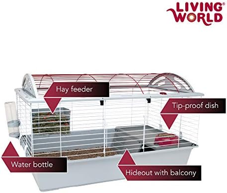 Living World - Deluxe Hybrid Habitat, X-Large | Rabbit, Guinea Pig, Chinchillas, and Small Animal Cage