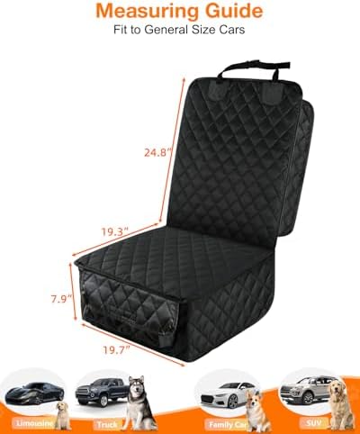 PETICON Waterproof Front Seat Car Cover 2 Pack, Full Protection