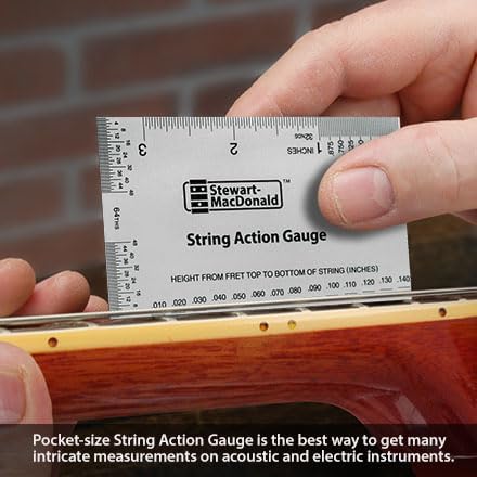 StewMac Understring Radius Gauges, Set of 9, Standard Width | 9 Radii: 7-1/4 to 20 Inch, Fits String Spreads to 2-5/8 In, Use with Strings On, 6-String Guitar and Most 4-String Bass