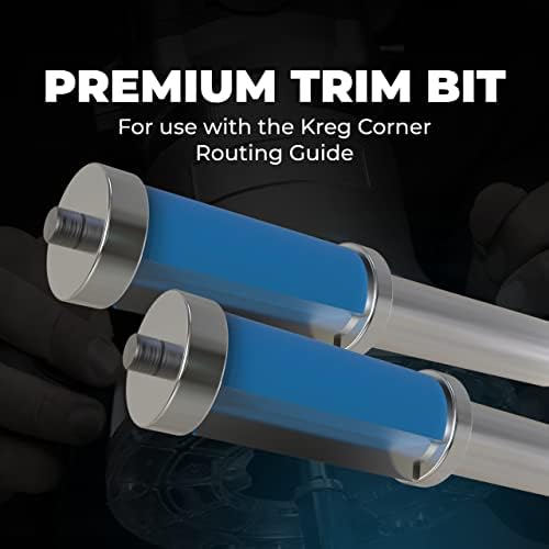 Kreg Corner Routing Guide Set with 1/2" Shank Flush-Trim Bit (PRS1000 + PRS500)