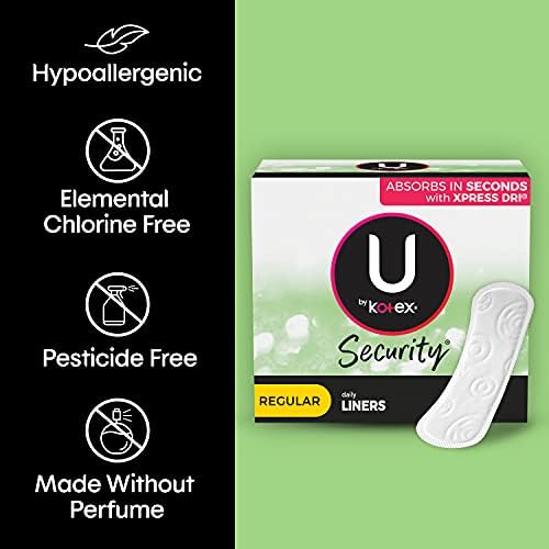 U by Kotex Lightdays Panty Liners, Regular, 129 Count