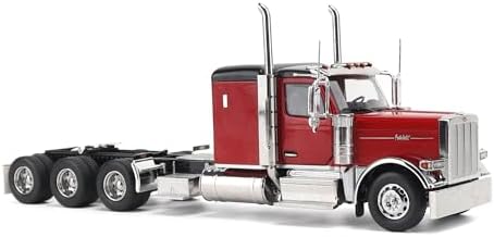 1:32 Scale Peterbilt Model 589 131-inches-BBC 58-inches-Sleeper Tridem-Axle Legendary Package Truck Tractor (Legendary-Red Color) - Transport Series