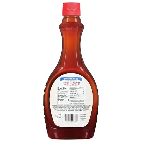 Maple Grove Farms Syrup, Sugar Free, 24 Ounce
