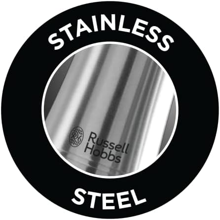 Russell Hobbs Battery Powered Salt and Pepper Grinders 23460-56 - Stainless Steel and Silver