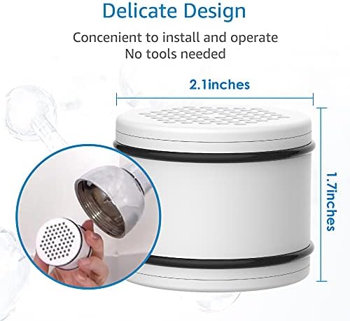 AQUA CREST WHR-140 Shower Filter, Replacement for Culligan® WHR-140 | Compatible with Culligan® WSH-C125, ISH-100, HSH-C135