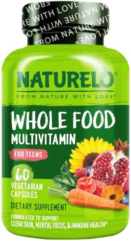 NATURELO Multivitamins for Teenage Girls/Boys, 120 Capsules