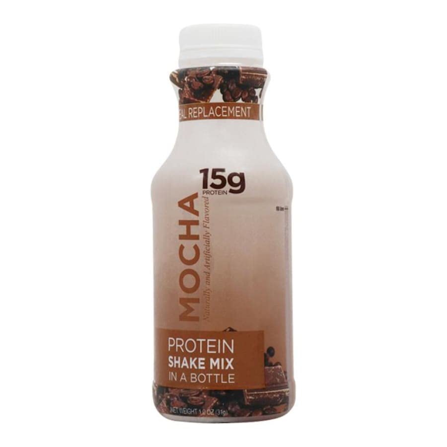 BariatricPal 15g Protein Shake Mix in a Bottle - Mocha Cream (6-Pack)