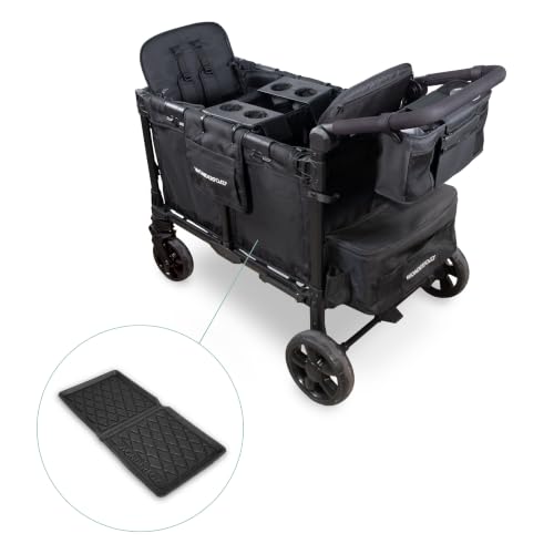 WonderFold W2 Stroller Wagon, Steel Frame, 2 Seater, Black