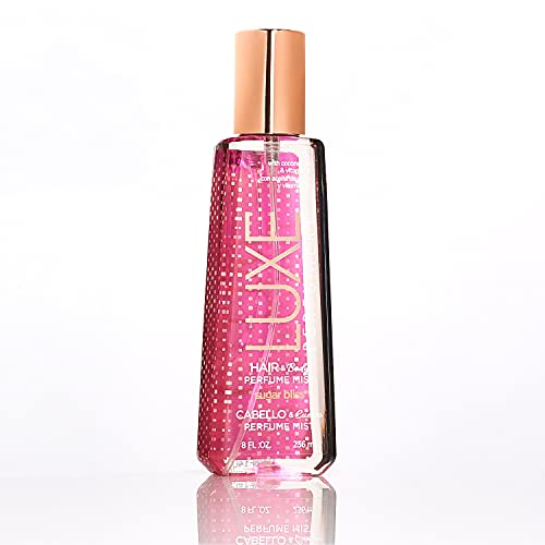 Luxe Perfumery Sugar Bliss Hair & Body Perfume Mist – Sweet Gourmand Fragrance with Raspberry, Chocolate, Vanilla & Musk – Hydrating Coconut Oil & Glycerin, Lightweight Daily Mist for Women, 8 Fl Oz