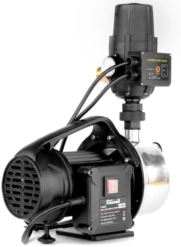 XtremepowerUS 1.6HP Water Transfer Pump w/Automatic Electronic Controller 1268GPH Shallow Well Pump Garden Booster Sprinkler Irrigation Lawn Farm