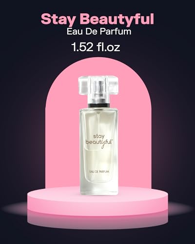 PB ParfumsBelcam Stay Beautiful Eau De Parfum Spray for Women, Floral and Fresh Fragrance, Long-Lasting Scent for Day & Night Wear
