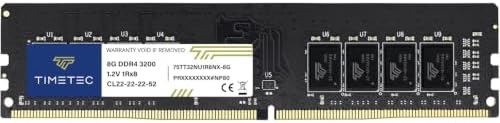 Timetec 8GB DDR4 3200MHz (PC4-3200AA) PC4-25600 UDIMM Desktop RAM – 288-Pin 1.2V CL22 Non-ECC Unbuffered DIMM Memory Module Upgrade