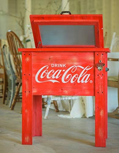 Leigh Country CP 98100 Coca Cola Vintage Cooler, 54-Quart, Red