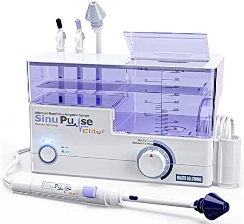 SinuPulse Elite Pulsating Nasal Irrigation System, 30 SinuAir Packets