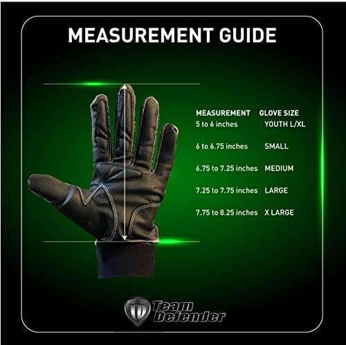 Team Defender Pro Series Padded TD Baseball Glove | Glove Protects Thumb | Rigid Rubber Thumb Mold Prevents Hyperextension, Hand Injuries