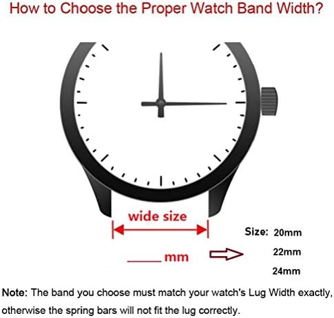 HUAFIY Silicone Watch Band 20mm22mm24mm FKM Rubber Watch Band for Men Women