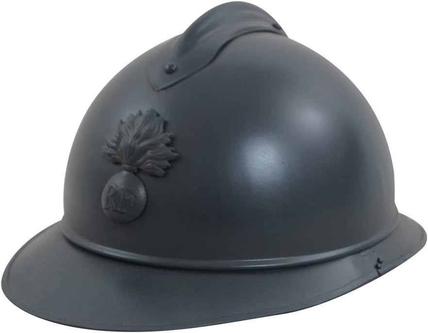 militaryharbor WWI WWII French Army Adrian M15 Helmet Steel