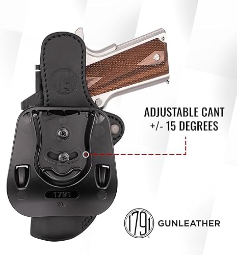 1791 Optic Ready 1911 Paddle Holster Fits Kimber, Colt, Rock Island, Ruger