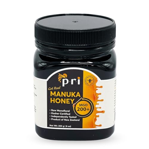 P.R.I Manuka Honey MGO 200+ (500g/1.1lb) | Monofloral Raw New Zealand Honey, Cool‑Processed & 100% Traceable