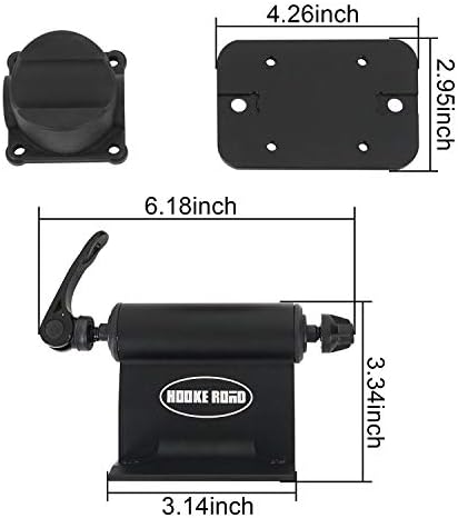 Hooke Road Universal Bike Car Carrier Quick-Release Alloy Fork Lock Alloy Bed | Roof Mount Rack for 1 Bike - Cross Bars not Included