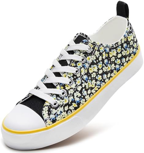 ZGR Women's Canvas Low Top Sneaker Lace-up Classic Casual Shoes for Women