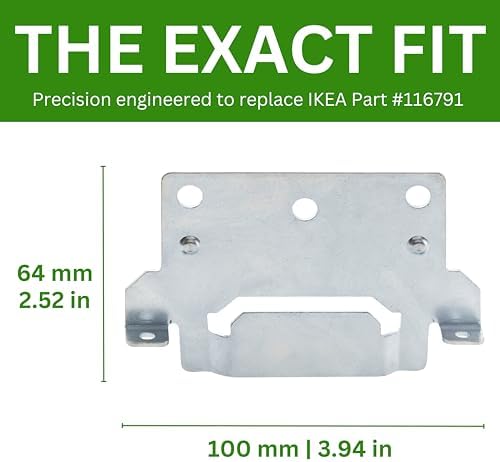 Spare Hardware Parts Replacement for IKEA Bed Frame Part 116791 (Mounting Plate - Pack of 2)
