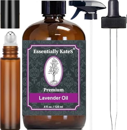 Peppermint Essential Oil 4 oz. with Huge Glass Bottle, Glass Dropper, and Sprayer. Detailed User's Guide E-Book. Skin Care, Garden Care, and Hair Care.