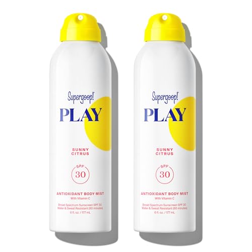 Supergoop! PLAY SPF 30 Antioxidant Body Mist w/Vitamin C -Broad Spectrum Sunscreen Spray - Great for Active Days