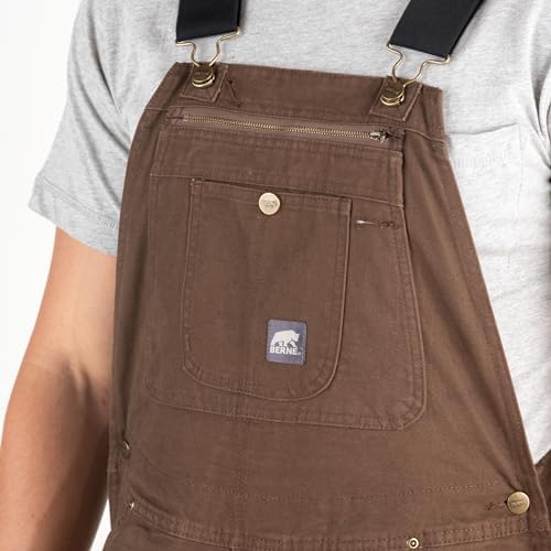 Berne Men's Heartland Unlined Washed Duck Bib Overall