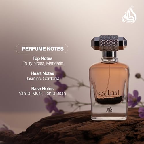 Lattafa Ekhtiari Eau de Parfum Spray for Unisex, 3.4 Ounce