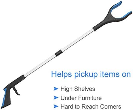 Grabber Reacher Tool, FitPlus Premium Grabber Tool 32 Inch, Strong Magnet Grabber Reacher for Elderly, Lightweight Extra Long Handy for Trash