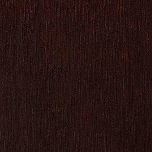 Lorell 3-Shelf Panel Mahogany Bookcase, 36" x 12" x 36"