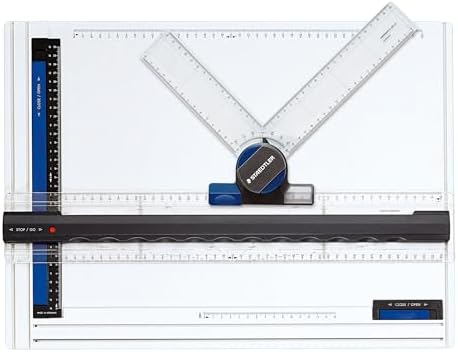 STAEDTLER Portable Drawing Board: 16 x 12 inches, Variomatic Drafting Head - Break-Resistant Plastic & Non-slip Feet - For Students, Professionals