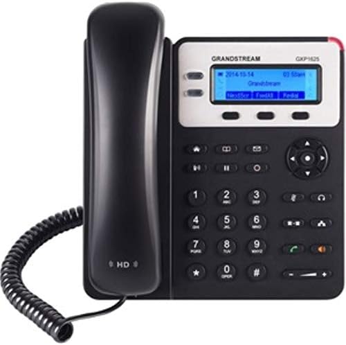 Grandstream GXP1625 IP Phone | 2 Lines, 2 SIP Accounts | 2.9-Inch LCD Display | Dual-Port 10/100 Ethernet with Integrated PoE