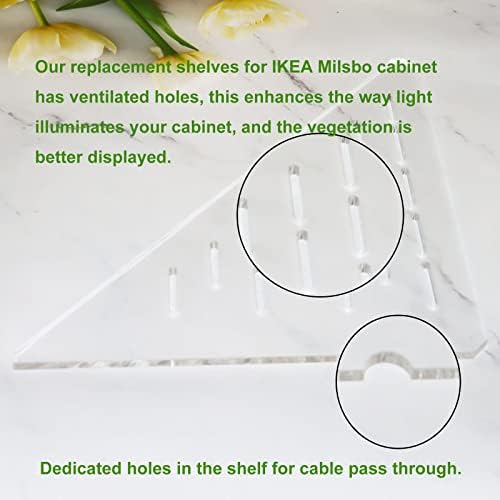 PIAOLGYI Replacement Shelf for IKEA Milsbo Tall Indoor Greenhouse Cabinet