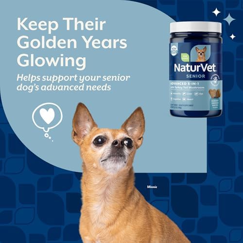 NaturVet Senior Advanced 5-in-1 Support Dog Supplement - 60 Ct