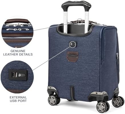 Travelpro Platinum Elite Underseat Spinner Tote Bag with USB Port
