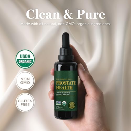 Global Healing Organic Prostate Health - Mens Health Supplement - Prostate Supplements Help Urinary Bladder Control