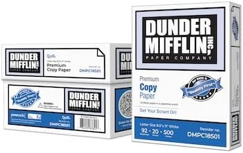 The Office Dunder Mifflin Copy Paper, 8-1/2" x 11", 92 Bright, 20 LB, 8 Reams of 500 Sheets