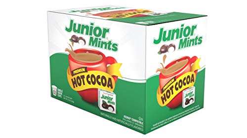 Junior Mints Hot Cocoa Pods, Chocolate Mint Flavor, Compatible with Keurig K-Cup Brewers, 12 Count - Refreshing Mint and Chocolate Delight