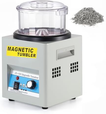 BEAMNOVA Magnetic Tumbler, Jewelry Polisher Machine, With Bucket, Lid