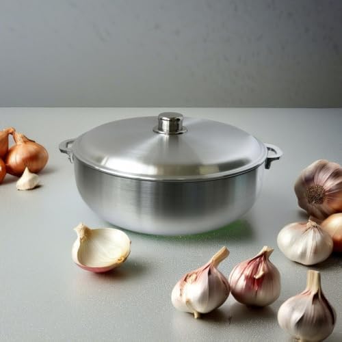 Wee's Beyond Heavy Gauge Caldero Dutch Oven with Aluminum Lid, 3.7 quart, Silver