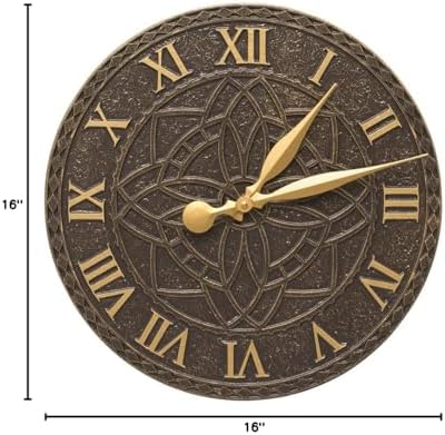 Whitehall Artisan 16" Indoor Outdoor Wall Clock