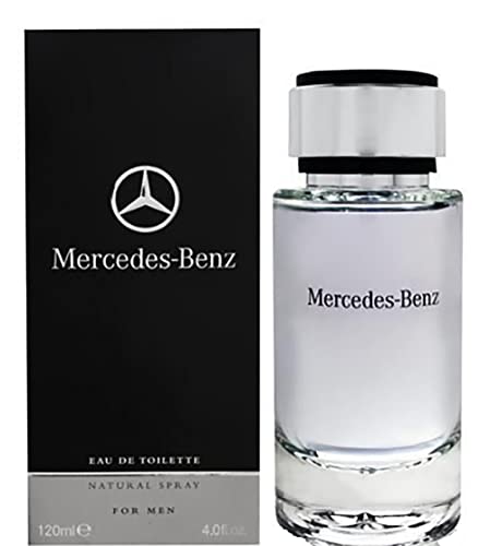 Mercedes Benz Cologne for Men - 4 Fl Oz - Eau De Toilette Perfume Spray for Man - Woody & Musky Scent - Luxury Long Lasting Fragrance with Notes Of