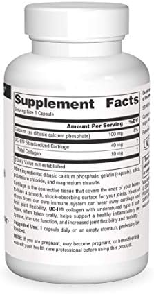Source Naturals, UC-II, 40 mg - 60 Capsules | Undenatured Collagen Joint Comfort*