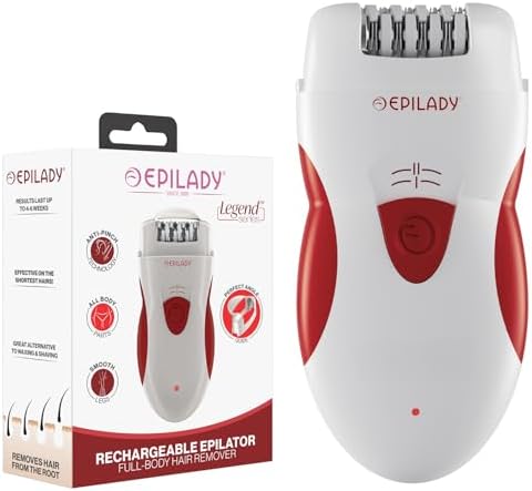 Epilady Legend 4 | Cordless Epilator Hair Removal Device for Women, 2 Speed Bikini Trimmer, Electric Shaver for Women
