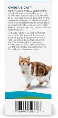 Nordic Naturals Omega-3 Fish Oil for Cats, w/EPA & DHA, Liquid - 2oz