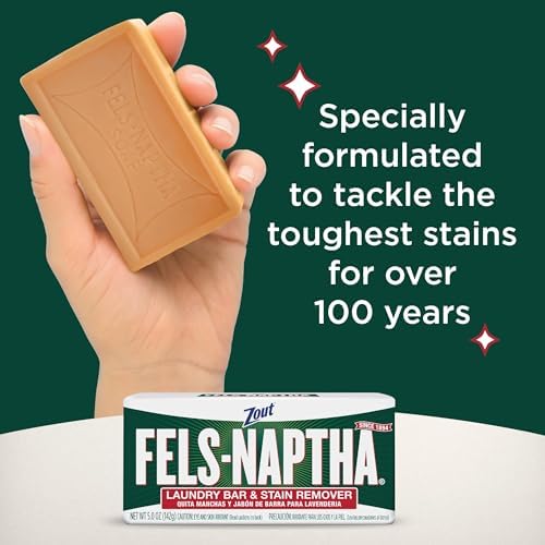Fels Naptha Laundry Soap & Stain Remover Bar, Pack of 3